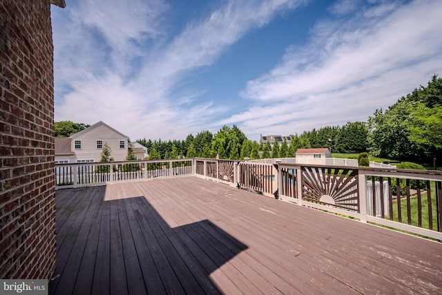 143 Bakerfield Dr, Middletown, DE 19709 - wooden deck featuring view of wooded area