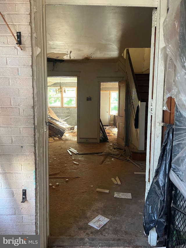 6024 E Wister St, Philadelphia, PA 19138 - hallway featuring healthy amount of natural light