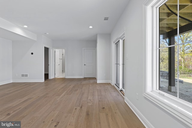 629 S Orange St, Media, PA 19063 - empty room featuring light wood-style flooring, baseboards, and recessed lighting