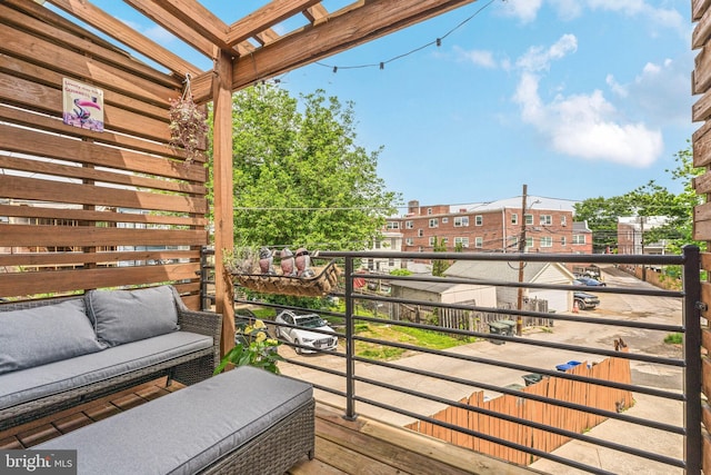 961 Randolph St NW Unit 3, Washington, DC 20011 - balcony featuring a residential view