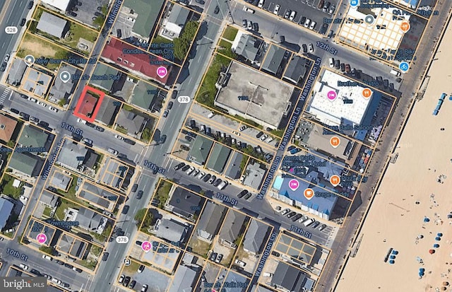 104 11th St, Ocean City, MD 21842 - view of property location with property parcel outlined