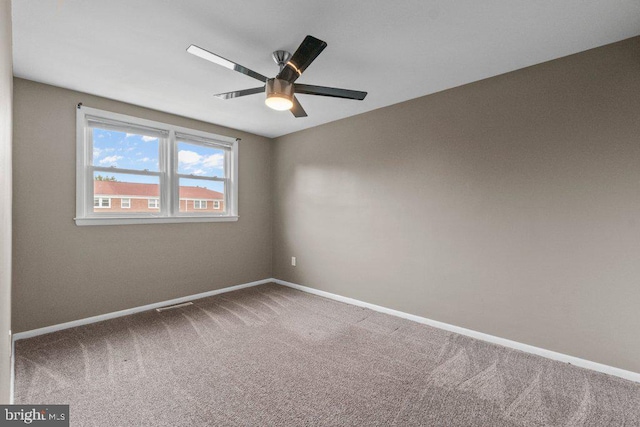 911 Circle Dr, Baltimore, MD 21227 - carpeted spare room featuring a ceiling fan and baseboards