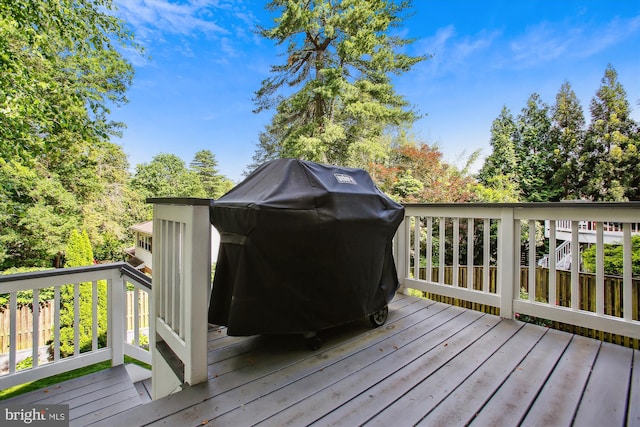 2371 N Edgewood St, Arlington, VA 22207 - wooden deck featuring grilling area