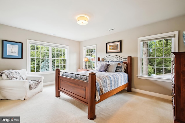 2371 N Edgewood St, Arlington, VA 22207 - bedroom with baseboards, light colored carpet, and multiple windows