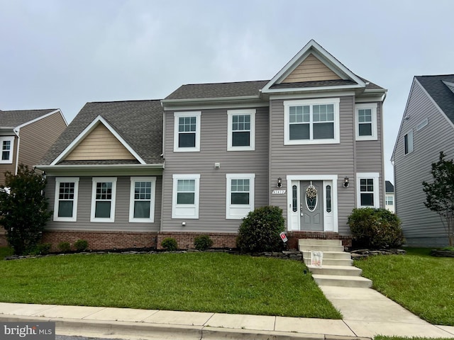 41412 Doctors Crossing Rd, Leonardtown, MD 20650 - view of front facade featuring a front yard and roof with shingles