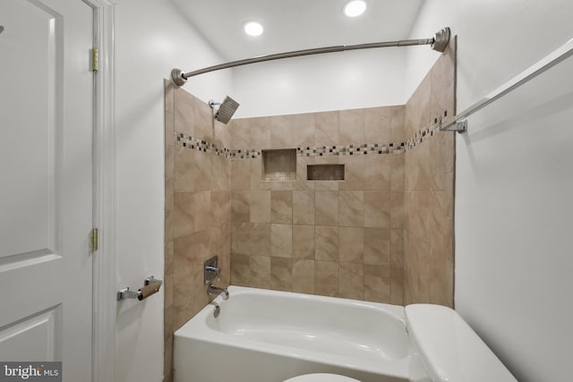 20036 Appledowre Cir Unit 450, Germantown, MD 20876 - full bath with shower / tub combination, toilet, and recessed lighting