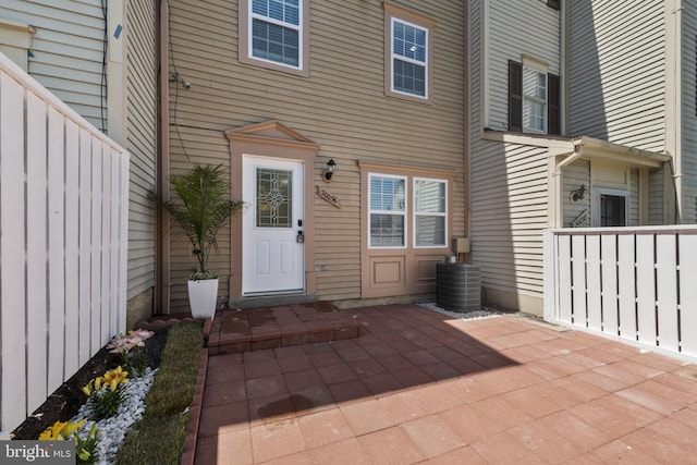 20036 Appledowre Cir Unit 450, Germantown, MD 20876 - entrance to property with central air condition unit and a patio