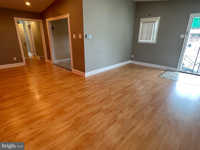 8854 Calvert St, Philadelphia, PA 19152 - spare room featuring light wood-style flooring, baseboards, and recessed lighting