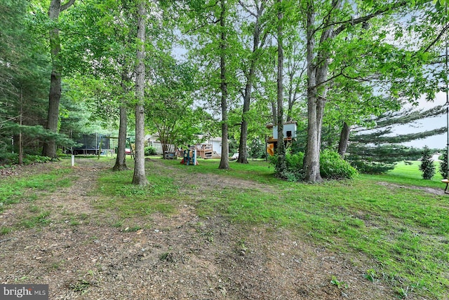 2122 Harkins Rd, Pylesville, MD 21132 - view of yard featuring a trampoline