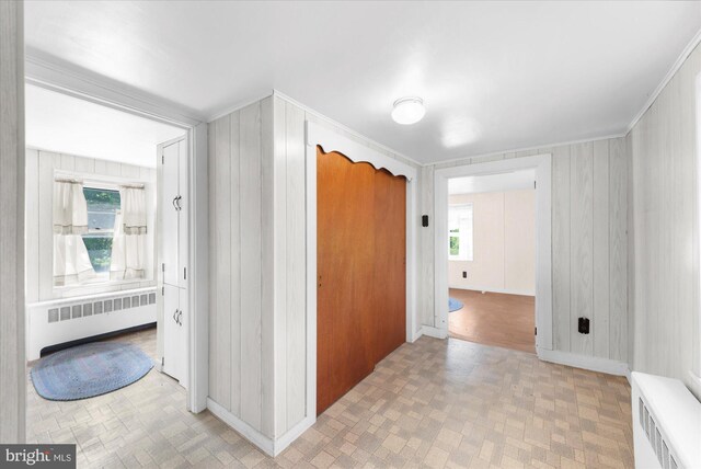 2138 Hill Rd, Perkiomenville, PA 18074 - corridor with radiator and wood walls