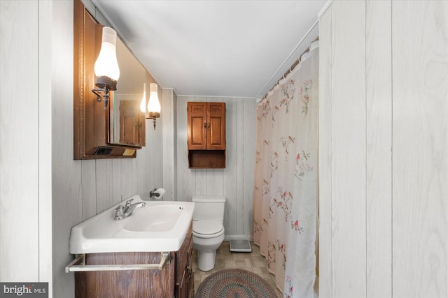 2138 Hill Rd, Perkiomenville, PA 18074 - bathroom with toilet, vanity, and curtained shower