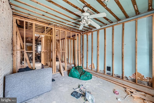 12 Kresson St N, Baltimore, MD 21224 - misc room with ceiling fan