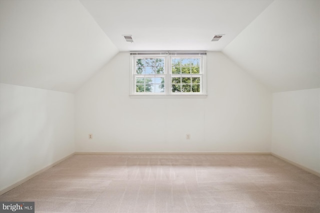 1881 Cold Creek Ct, Vienna, VA 22182 - additional living space featuring vaulted ceiling, carpet floors, and baseboards