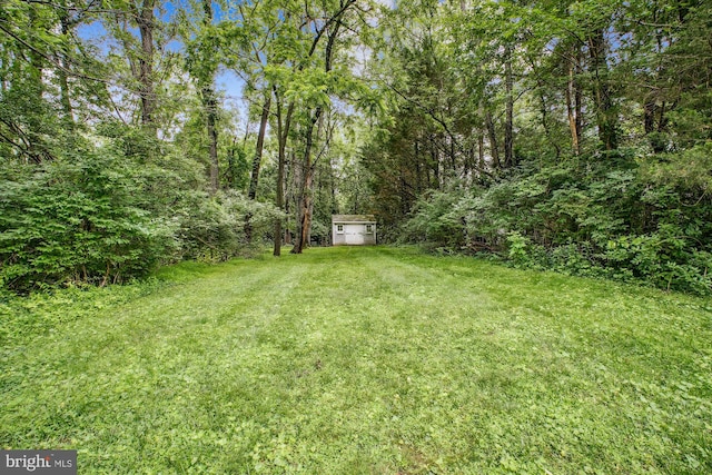 1881 Cold Creek Ct, Vienna, VA 22182 - view of green lawn with a view of trees