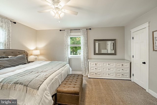 618 Ruth, Upper Chichester, PA 19014 - bedroom featuring baseboards, carpet flooring, and ceiling fan