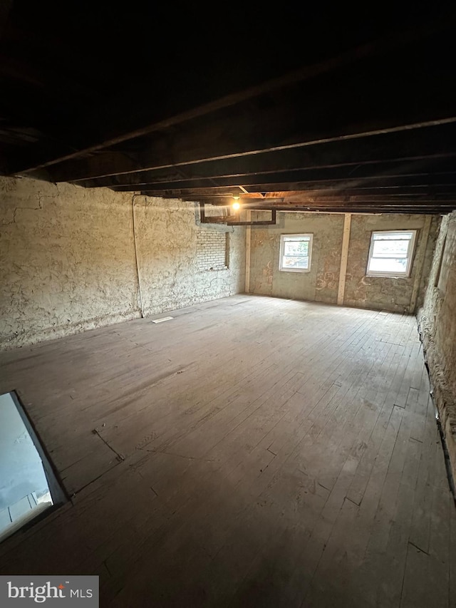 1500 Centre Ave, Reading, PA 19601 - below grade area with hardwood / wood-style flooring