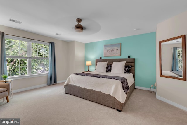 620 Cypress Ln, Severna Park, MD 21146 - carpeted bedroom featuring baseboards and a ceiling fan