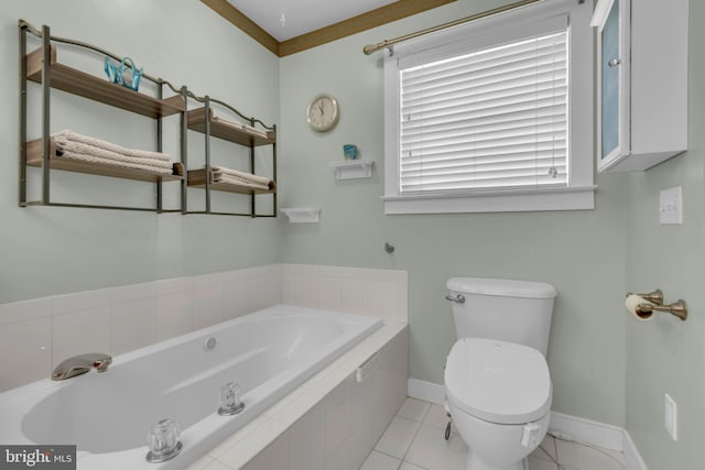 620 Cypress Ln, Severna Park, MD 21146 - full bathroom with a bath and tile patterned flooring