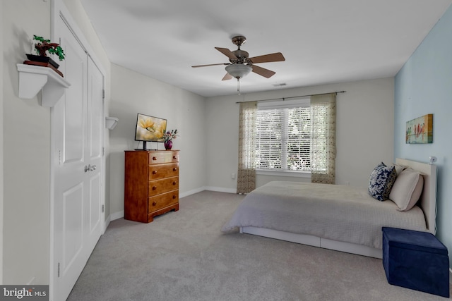 620 Cypress Ln, Severna Park, MD 21146 - bedroom with carpet and a ceiling fan