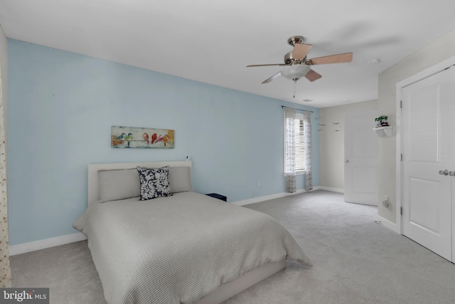 620 Cypress Ln, Severna Park, MD 21146 - bedroom with carpet and a ceiling fan