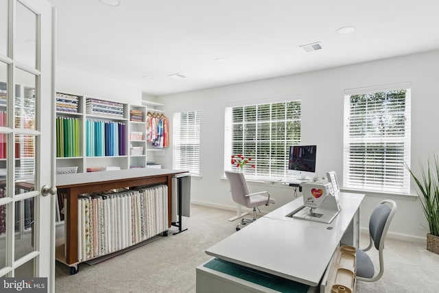 2638 Hollow View Dr, Easton, PA 18040 - carpeted office featuring baseboards, plenty of natural light, and recessed lighting