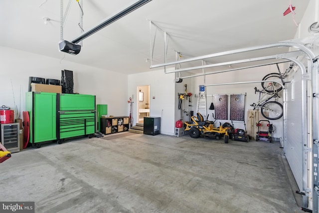 2638 Hollow View Dr, Easton, PA 18040 - garage with a garage door opener and wine cooler