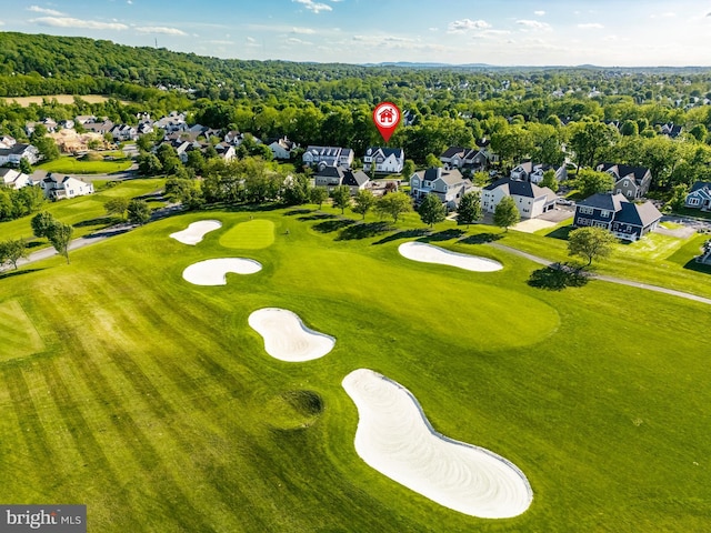 2638 Hollow View Dr, Easton, PA 18040 - aerial perspective of suburban area featuring a local golf course