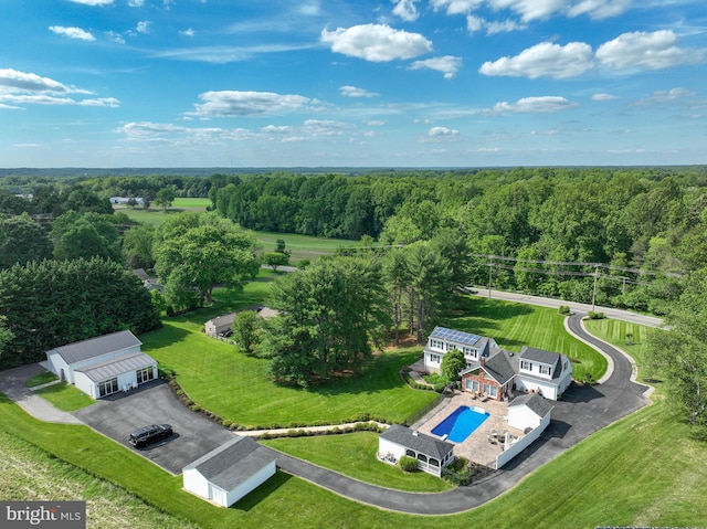665 Bayard Rd, Lothian, MD 20711 - view of subject property with a heavily wooded area and a pool
