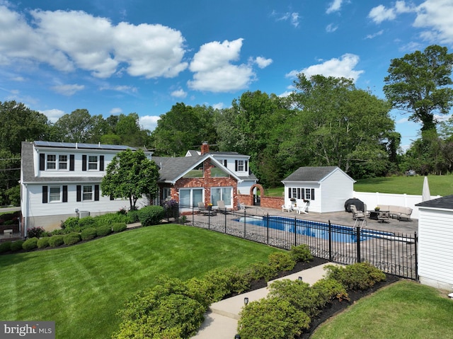 665 Bayard Rd, Lothian, MD 20711 - view of swimming pool with an outdoor structure and a patio