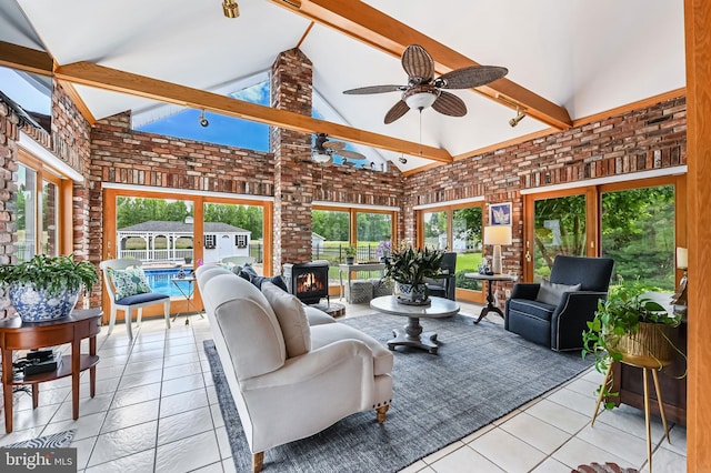 665 Bayard Rd, Lothian, MD 20711 - sunroom / solarium with a wood stove