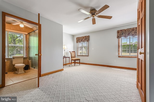665 Bayard Rd, Lothian, MD 20711 - spare room with a ceiling fan, plenty of natural light, and light colored carpet
