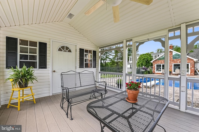 665 Bayard Rd, Lothian, MD 20711 - deck with ceiling fan
