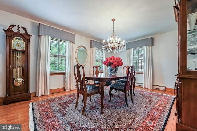 665 Bayard Rd, Lothian, MD 20711 - dining space with a chandelier and wood finished floors