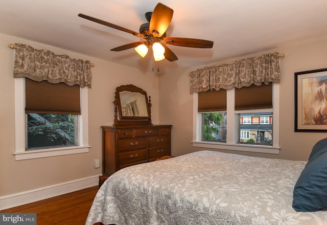 67 N American St, Woodbury, NJ 08096 - bedroom with wood finished floors, baseboards, and ceiling fan