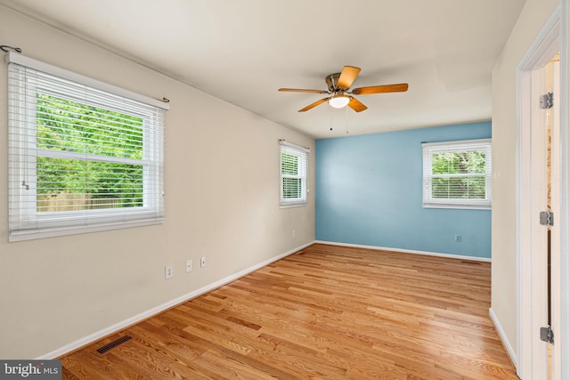 6188 Cobbs Rd, Alexandria, VA 22310 - spare room featuring wood finished floors and ceiling fan