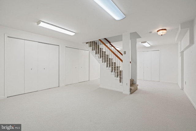 6188 Cobbs Rd, Alexandria, VA 22310 - finished below grade area featuring carpet flooring and stairs