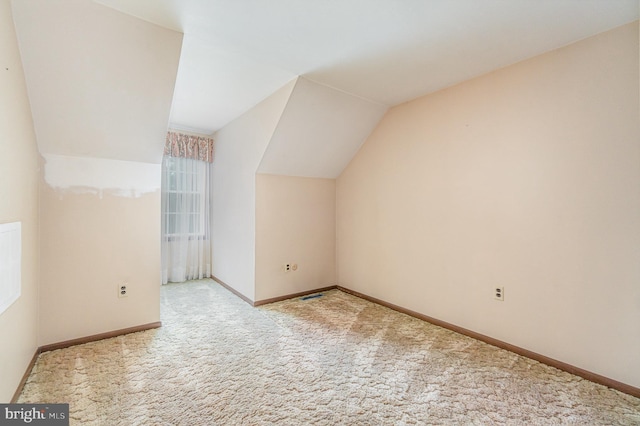 56 Pine Dr, Kirkwood, PA 17536 - additional living space with carpet flooring, lofted ceiling, and baseboards