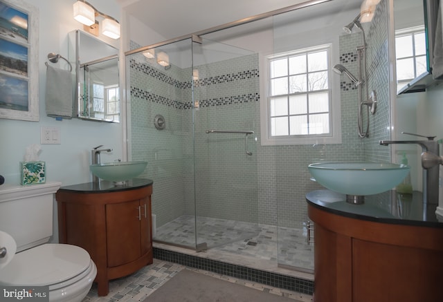 65 White Bark Dr, Middletown, DE 19709 - full bath featuring vanity, toilet, and a shower stall