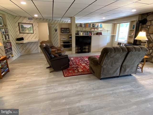 108 Wright St SE, Frostburg, MD 21532 - living area featuring wood finished floors and recessed lighting