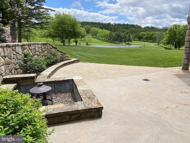 108 Wright St SE, Frostburg, MD 21532 - view of patio / terrace featuring a water view