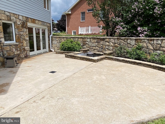 108 Wright St SE, Frostburg, MD 21532 - view of patio / terrace featuring french doors