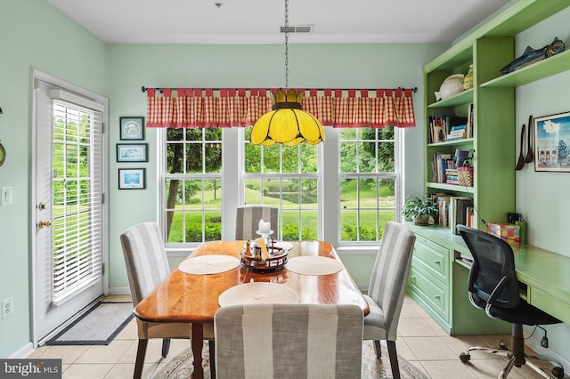 8145 Cyprus Cedar Ln Unit C, Ellicott City, MD 21043 - dining room featuring light tile patterned floors and a desk