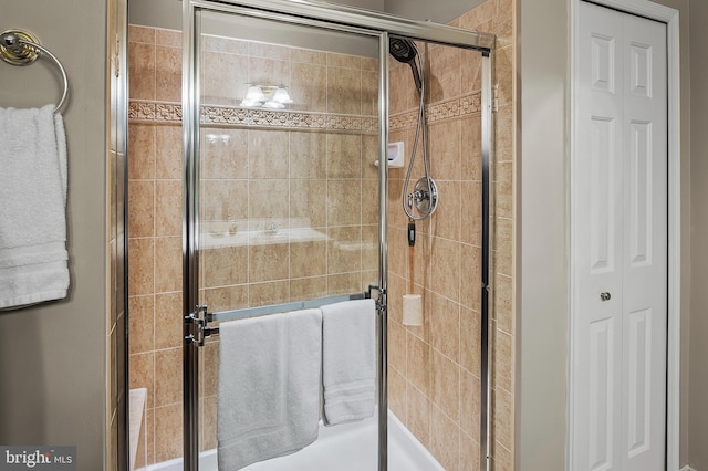 8145 Cyprus Cedar Ln Unit C, Ellicott City, MD 21043 - full bathroom with a closet and a stall shower