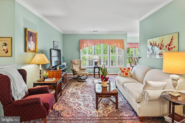 8145 Cyprus Cedar Ln Unit C, Ellicott City, MD 21043 - living area featuring crown molding and wood finished floors