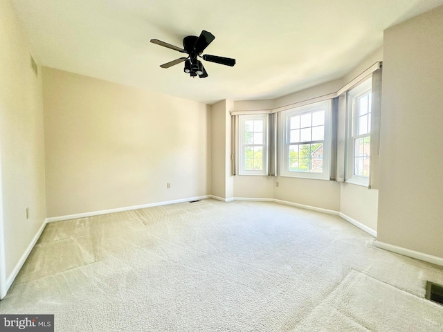 55 W Windrose Dr, Richboro, PA 18954 - carpeted empty room with baseboards and a ceiling fan