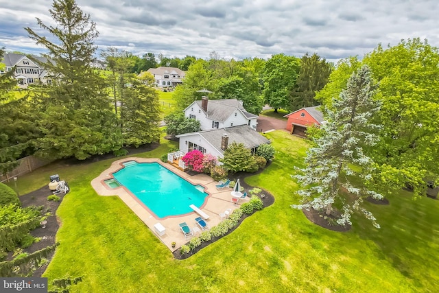 1132 Upper Stump Rd, Chalfont, PA 18914 - view of swimming pool featuring a patio and a pool with connected hot tub