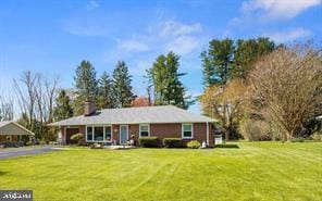 312 Lakeside Dr, Bel Air, MD 21015 - view of front of home with a front yard and driveway