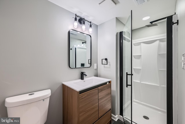 1235 Delbert, Baltimore, MD 21222 - full bathroom featuring toilet, a stall shower, and vanity