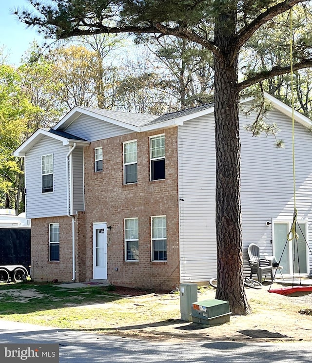 249 Laurel Dr, Lusby, MD 20657 - view of front of house featuring brick siding