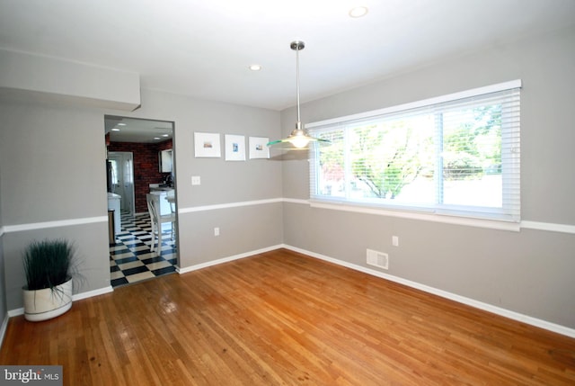 606 Dutch Neck Rd, East Windsor, NJ 08520 - unfurnished room with wood finished floors, baseboards, and recessed lighting